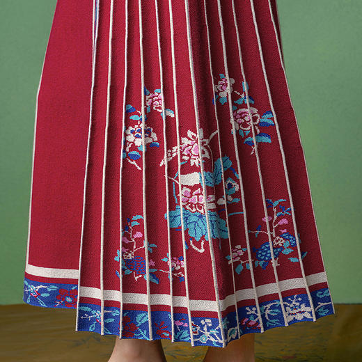 【林栖设计小店】（现货）马面裙绵羊毛新中式2025秋冬新款毛织半身裙1954116 商品图3