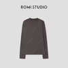 ROMI STUDIO“轻盈自在”100棉撞色明线微弹圆领长袖上衣RWCAS64994 商品缩略图2
