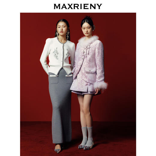 MAXRIENY【商场同款】新中式新款气质短裤高腰裙裤24年冬(货号:MC88PA796) 商品图0