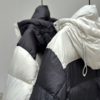 严选 | 圣捷罗拼色保暖中长款羽绒服 高克重充绒 商品缩略图2