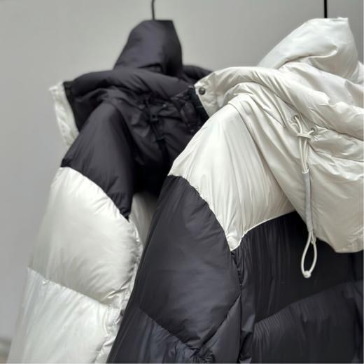 严选 | 圣捷罗拼色保暖中长款羽绒服 高克重充绒 商品图2