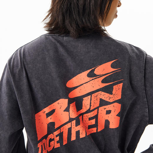 CryingCenter 阳光晒褪质感 Run Together一起跑步长袖上衣 商品图2