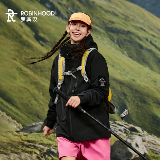 【不惧暴雨 三防压胶工艺 可选摇粒绒内胆】罗宾汉熔岩双壳三防冲锋衣（防泼水、防油、防污）R048W21176 商品图2