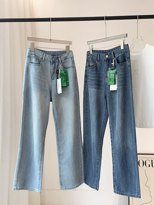 重工水洗超柔软桑蚕丝莱赛尔牛仔裤 商品图4