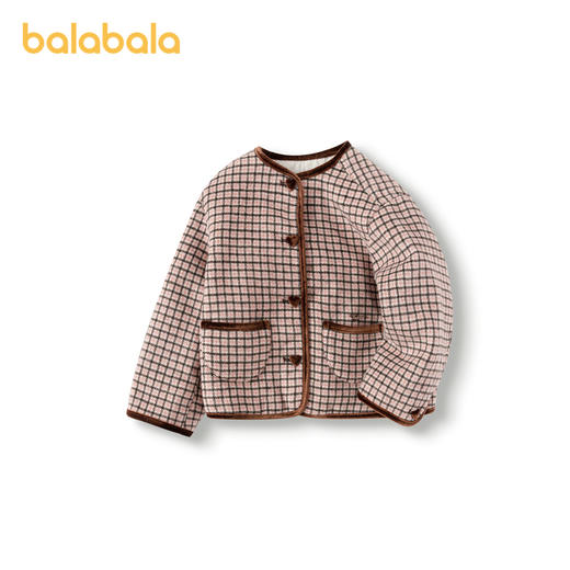 巴拉巴拉童装儿童棉服女童冬季小香风外套时髦洋气小童上衣甜美潮 商品图4