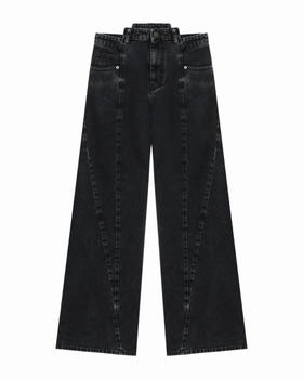 女款阔腿牛仔裤长裤016