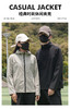 德系户外 2025春秋新款吸湿排汗运动夹克男女同款四维弹力外套 休闲梭织连帽上衣BS25587-Y 商品缩略图0