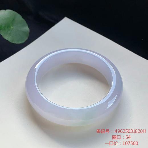 高货浅紫色翡翠手镯 传家宝温润圆满中式翡翠手镯49625031820H（一口价） 商品图0