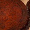 清	红木镶瘿木夔龙纹圆台成套（一桌五凳） 商品缩略图4