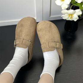 【YW】 无忧购 厚底内增高包头半拖鞋外穿女鞋MIS-5802（截单后3-5天发货）