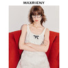 MAXRIENY2025年夏季新款蝴蝶结千金小香风花纱白色连衣裙(货号:MF86DR252) 商品缩略图2