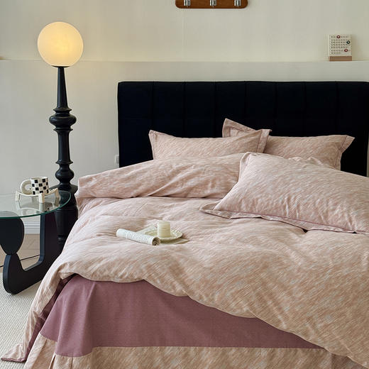 20%棉加厚暖绒磨毛四件套 秋冬新款床单被套     A-5403  加倍生活 商品图8