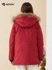 波顿女士冬季红色美式休闲工装中长款羽绒服LC732522 商品缩略图3