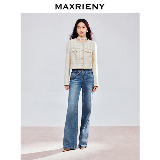 MAXRIENY千金小香风外套女短款西装25春季新款高级名媛气质感女装(货号:MS85JA788) 商品图2