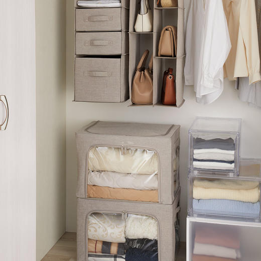 衣柜整理衣物储物箱整理箱可折叠衣服用带窗收纳箱 商品图4