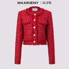 MAXRIENY2025秋冬新款新年红系列千金名媛小香风复古气质短外套(货号:MS85JA758) 商品缩略图4