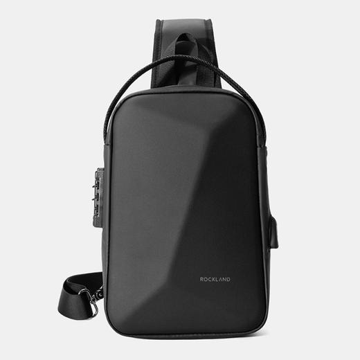 洛克兰硬壳防盗斜挎胸包 CRB254 黑色 —rxs 商品图0