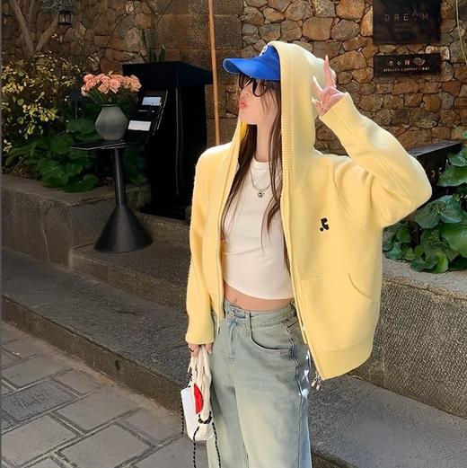 【早秋元气】茱莉缇韩系刺绣连帽卫衣 商品图1