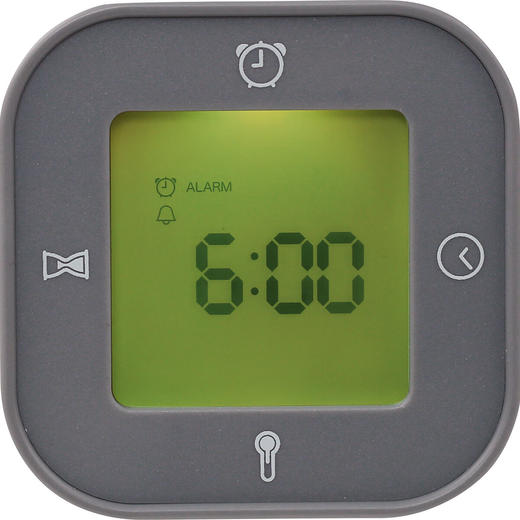 创意时尚钟旋转电子钟电子温度时间显示座钟闹钟004EM 商品图6