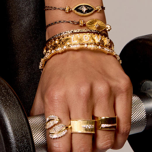 订购8周到｜MYA-BAY-BLACK SHINY JAZZY-黑色 珐琅 椭圆 手链［比利时设计师］ 商品图2