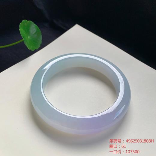 高货春带彩翡翠手镯 传家宝温润圆满中式翡翠手镯49625031808H（一口价） 商品图0