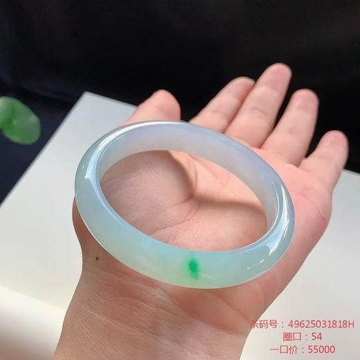高货 翡翠手镯 传家宝温润圆满中式翡翠手镯49625031818H（一口价） 商品图3