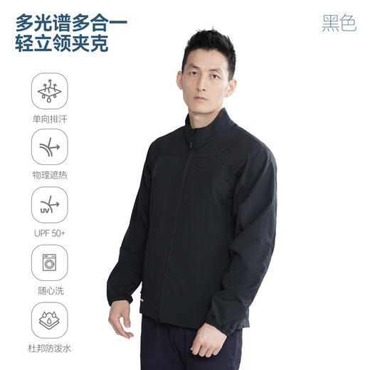 单导25款轻立领多光谱防晒三合一遮热服单向排汗外套速干防泼溅 商品图1