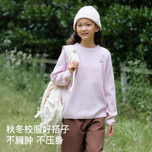 likeuu儿童抓绒卫衣秋冬保暖抗静电大童秋季外套宽松dr 商品图4