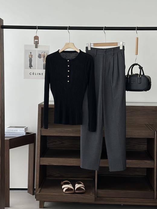 新品18针80支100%新澳洲绵羊毛无缝一体显瘦打底衫 商品图13