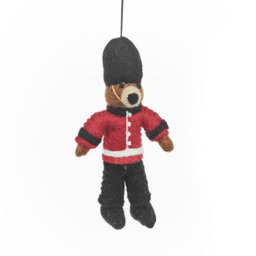 北京仓｜Felt So Good-Beefeater Bear London Souvenier-皇家卫兵熊 羊毛毡 挂件［英国设计师］ 商品图0
