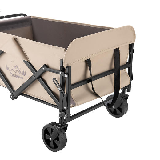 【自营】 外交官Diplomat 翻斗露营折叠车 露营车 双层布兜 前轮万向 轻松折叠 内兜80L/拓展113L 商品图5