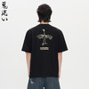 ONIARAI/鬼洗25秋季黑标古鸟图腾印花常规短T恤男式休闲 A840022 商品缩略图0
