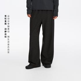 oneup磨毛弹力运动直筒长裤