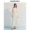 MAXRIENY【商场同款】25夏季新款宫廷挂脖上衣白色复古圆领气质无袖(货号:MF86TP011) 商品缩略图1