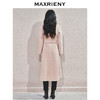 MAXRIENY精致肌理感绵羊毛大衣24冬新款收腰显瘦系带外套中长款(货号:MS85CT768) 商品缩略图3