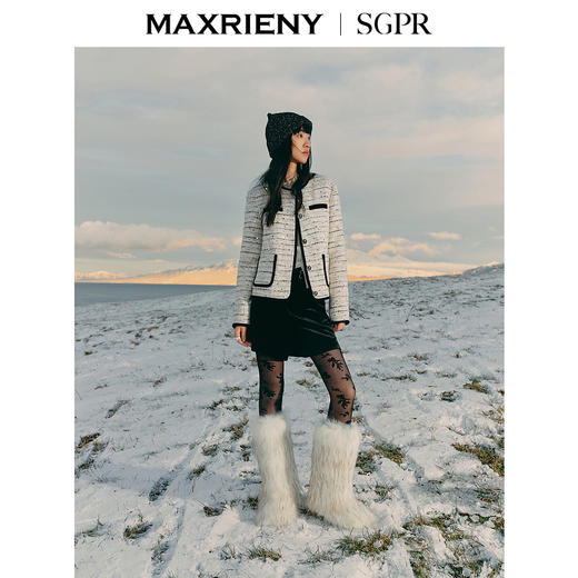 MAXRIENY精致优雅羽绒服经典千金外套24冬新款女装(货号:MS85DC757) 商品图1