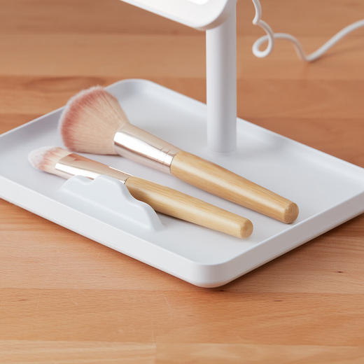 【家具】宿舍桌面LED化妆镜便携手持护肤镜 商品图2