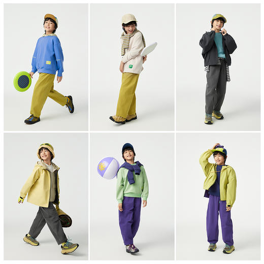 【代发】绿标四面弹工装裤儿童/成人秋季长裤休闲纯色裤子SUNNYWHITEGreen 商品图3