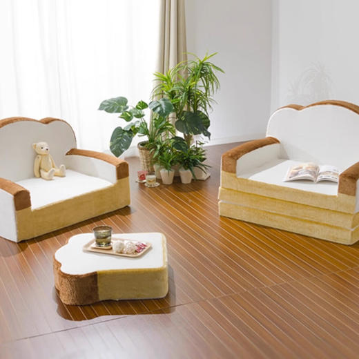  日本制原创新奇面包懒人沙发日式座椅慢回弹沙发床 商品图0