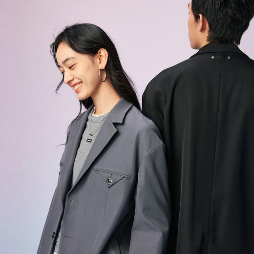 NPC2025秋季新品潮牌商务休闲宽松抗褶皱西服套装NP57TJ23 商品图2