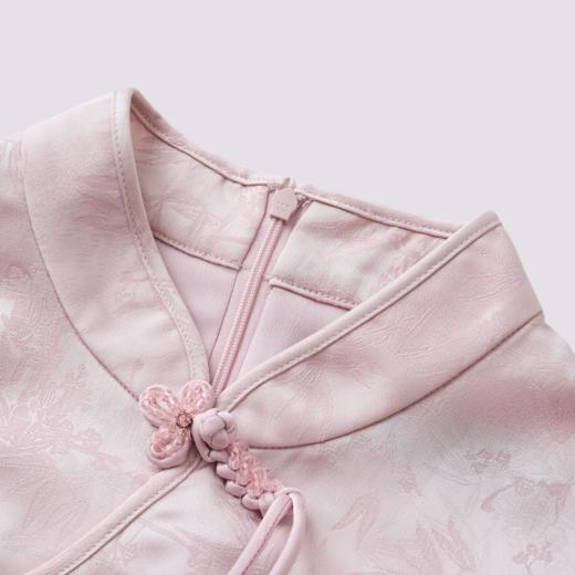 MAXRIENY2025年早秋新款新中式温柔提花小立领衬衫优雅显瘦上衣(货号:MF86TP252) 商品图3