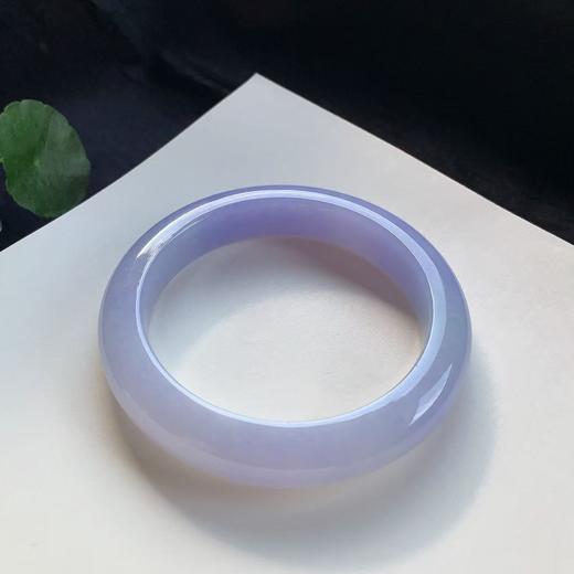 高货紫罗兰色翡翠手镯 传家宝温润圆满中式翡翠手镯49625031826H（一口价） 商品图2