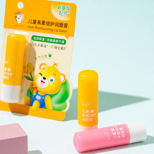 熊果滋儿童亲柔倍护润唇膏 自然无香-水蜜桃香3.8g（250557-（250558） 商品图3