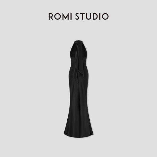 ROMI STUDIO“优雅相随”进口醋酸丝滑垂顺鱼尾礼服裙 RWCSLJ1687 商品图4