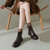 阿么手工女鞋低筒休闲短靴秋冬英伦风2025新款圆头时装靴女3.5CM 商品缩略图4