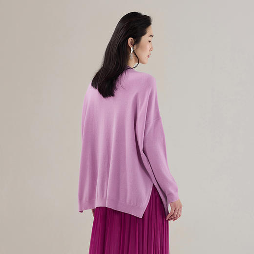 【林栖设计小店】【手工钩花】木槿听风系列绵羊毛毛织上衣绣花2025秋季新款套头毛衣女1953020 商品图4