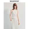 MAXRIENY【商场同款】25夏季新款宫廷挂脖上衣白色复古圆领气质无袖(货号:MF86TP011) 商品缩略图2