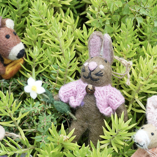 北京仓｜Felt So Good-Blossom the Bunny Easter-粉开衫小兔 布洛瑟 羊毛毡 挂件［英国设计师］ 商品图3