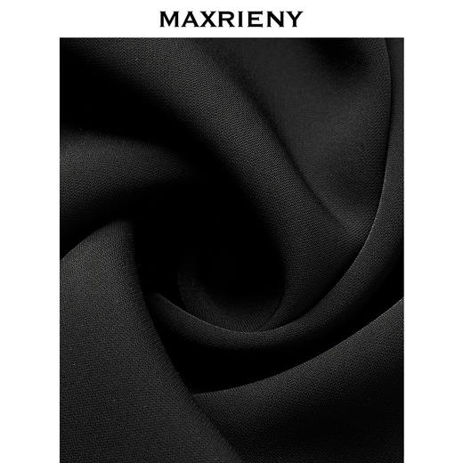 MAXRIENY精致复古感直筒高腰休闲裤2025新款通勤风梭织长裤女 (货号:MS85PA521) 商品图3