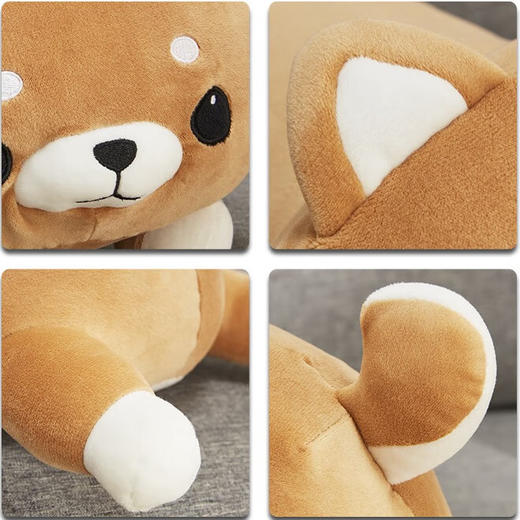  舒柔靠枕毛绒沙发抱枕柴犬公仔抱枕 NINI狗2 商品图4